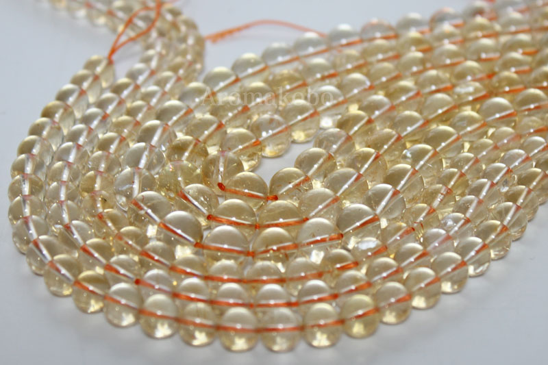 天然石ビーズのシトリン