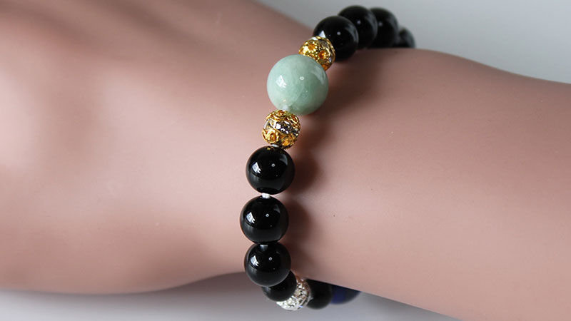 ラインストーンロンデルゴールド