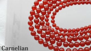カーネリアン(天然石ビーズ・デザイン例)